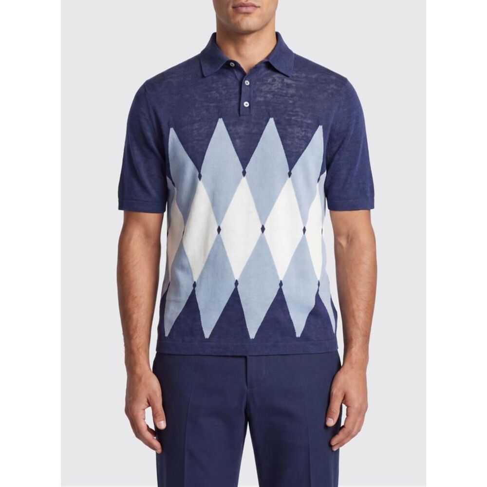 Ballantyne Polo Shirt Men Blue